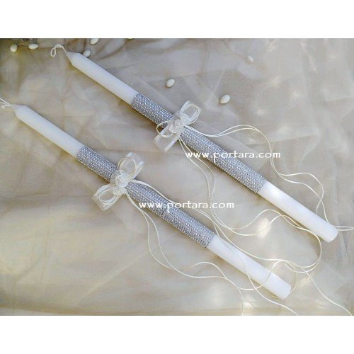 Crystal Sparkle Beauty Wedding Candles ~ Lambathes